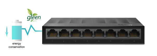 سوئیچ 8 پورت گیگابیتی و دسکتاپ تی پی لینک مدل LS1008G